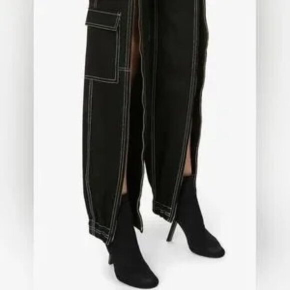 Burberry Maddie Elastic Waist Zip-Front Trousers - Picture 2 of 6